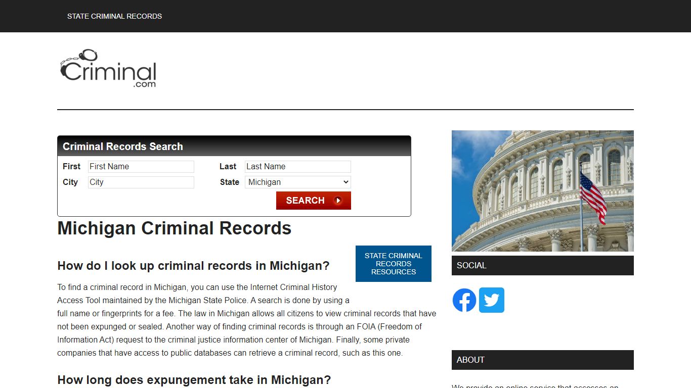 Michigan Criminal Records
